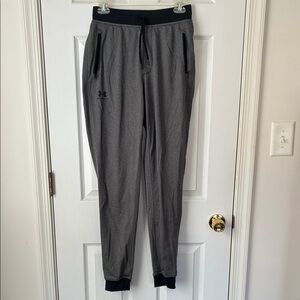 Under Armour Men's Charcoal Joggers with Black Accents